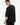 Oversize T-Shirt mit Tasche - Schwarz