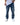 Baggy Jeans mit Riss - Blau