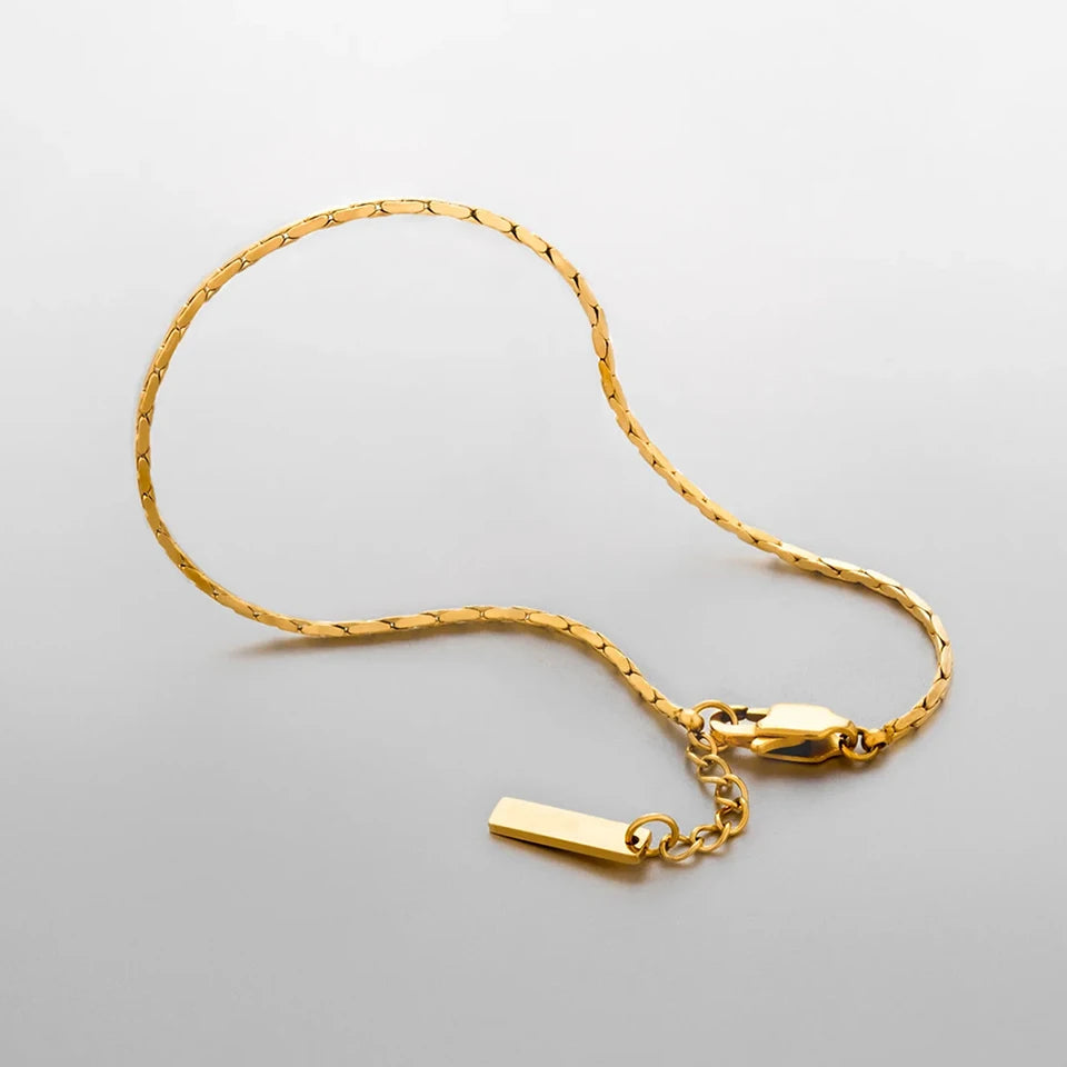 Bone-Armband Gold – Elegantes Herren-Armband aus Edelstahl