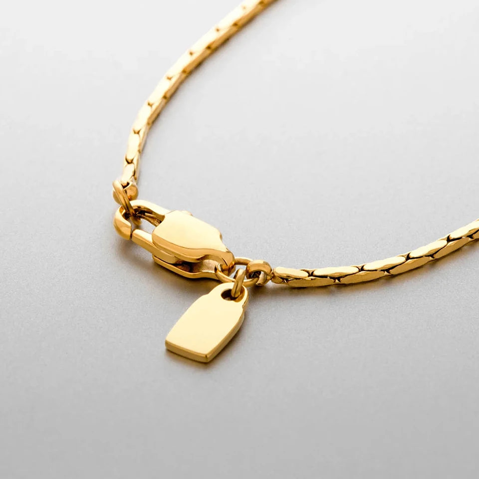 Bone-Halskette Gold – Edle Herren-Halskette aus Edelstahl