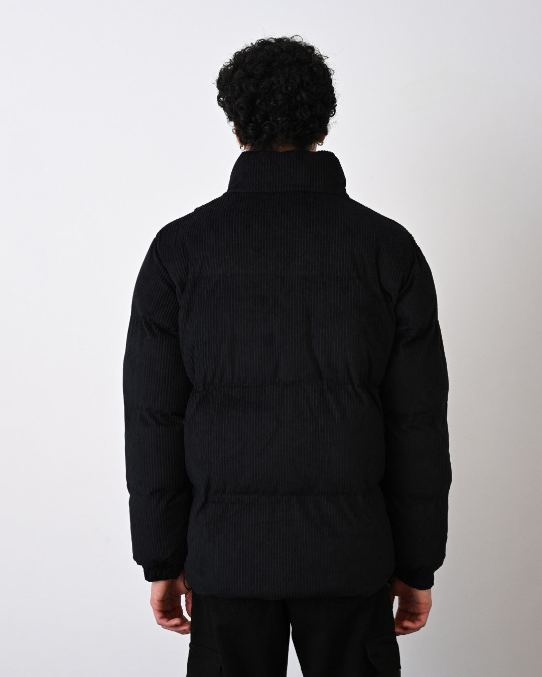 Cord Jacke für Herren - Schwarz streetwear