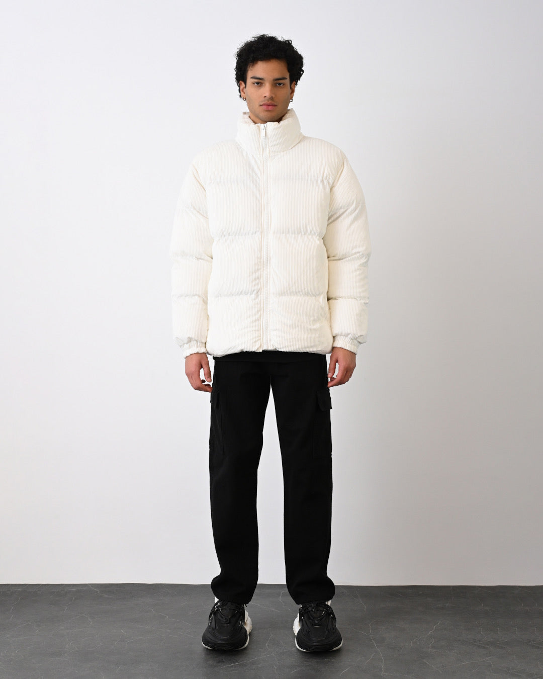 Cord Jacke für Herren - Weiß