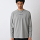Cord Langarmshirt Freedom - Grau