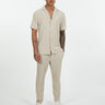 Cord Shirt & Pant Set - Creme