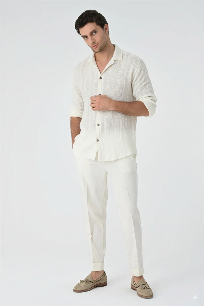 Detail Hemd - Creme