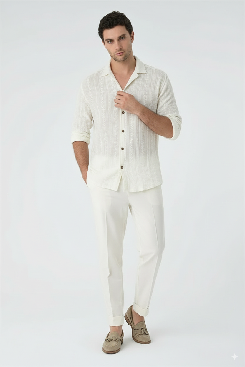 Detail Hemd - Creme