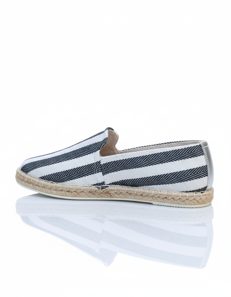 Espadrilles-DunkelblauWeiss