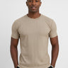 Gestreiftes T-Shirt - Braun