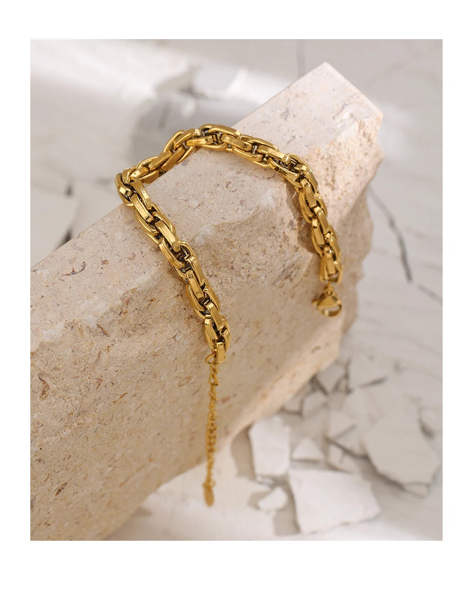 Plain Armband - 18K Gelbgold vergoldet