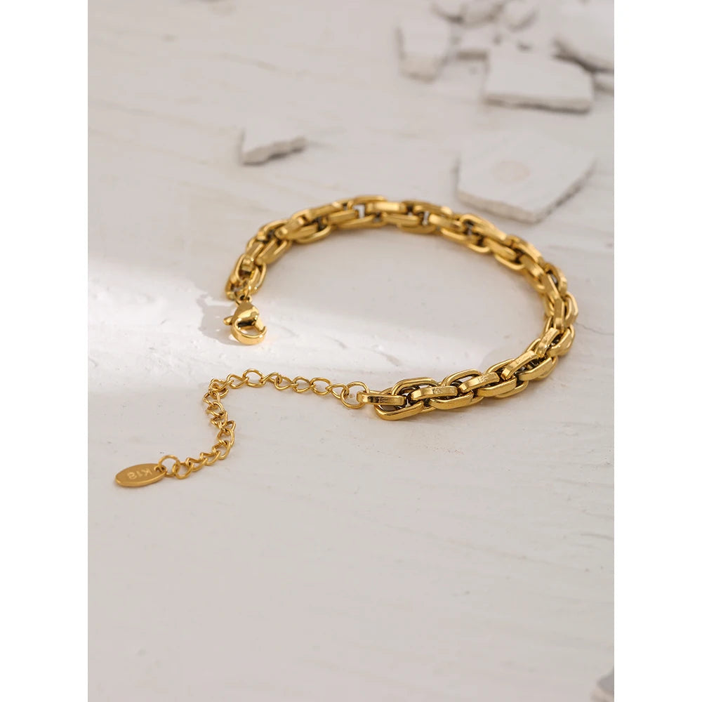 Plain Armband - 18K Gelbgold vergoldet
