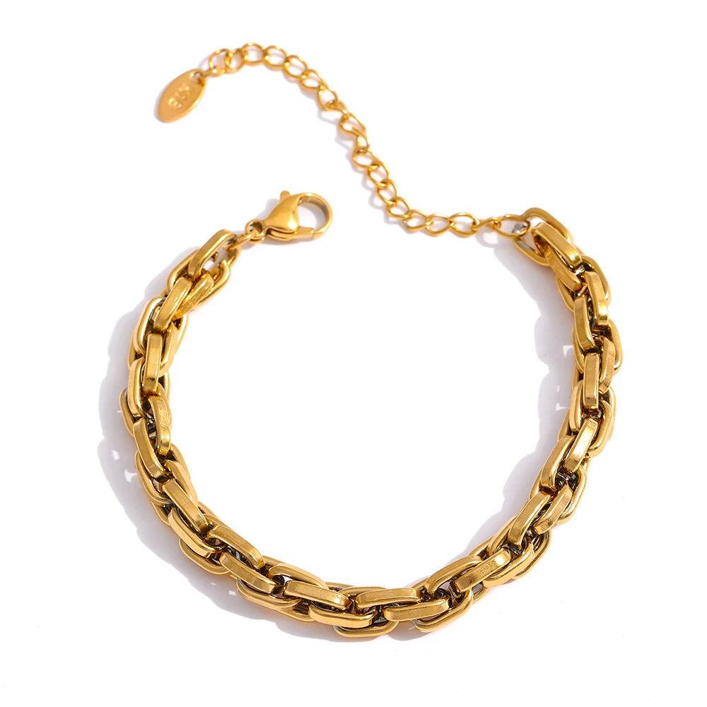 Plain Armband - 18K Gelbgold vergoldet