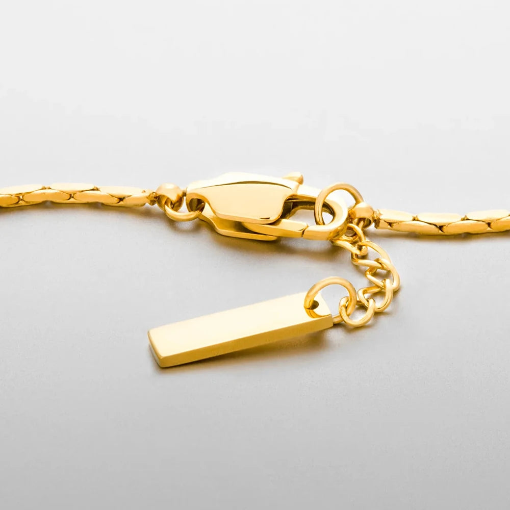 Herren Bone-Armband - Gold
