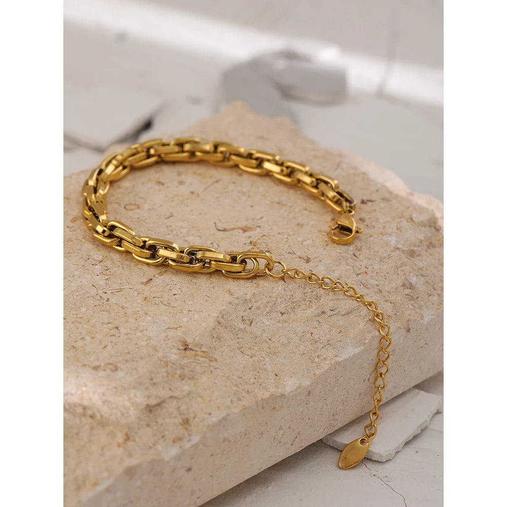 Plain Armband - 18K Gelbgold vergoldet
