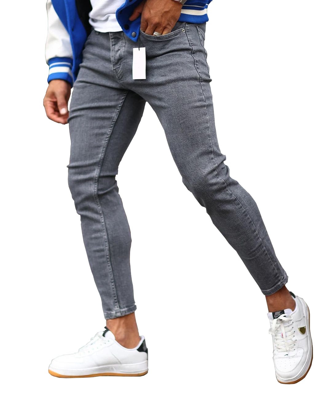 Skinny Jeans - Grau