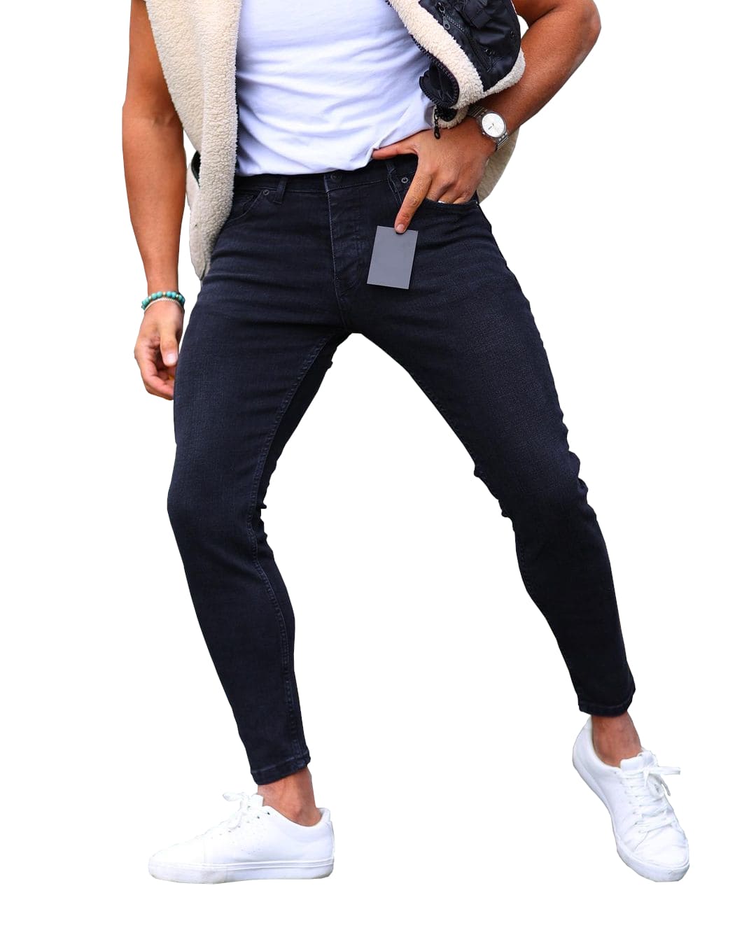 Skinny Jeans - Schwarz