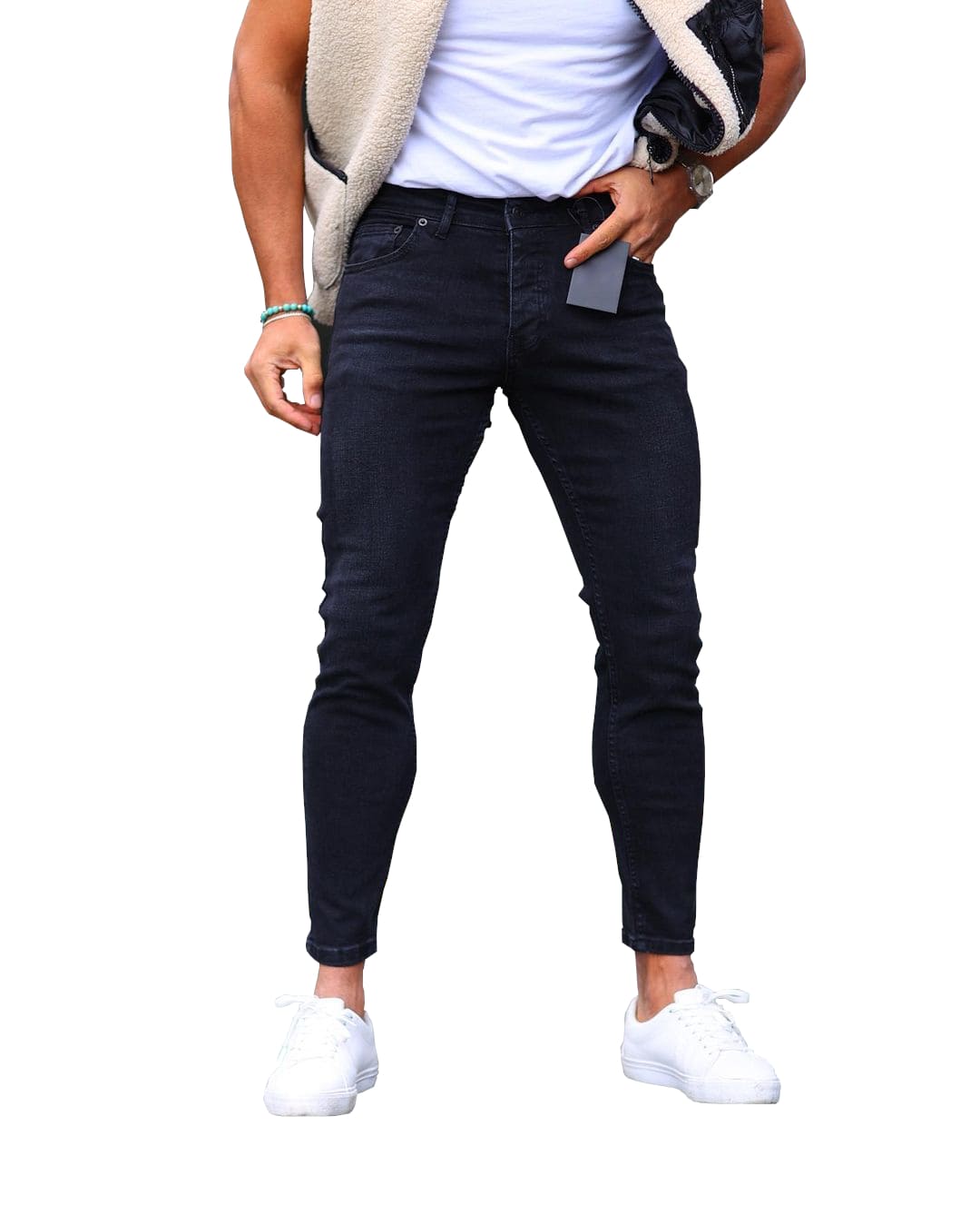 Skinny Jeans - Schwarz