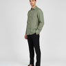 Langärmliges Leinenhemd - Khaki 1