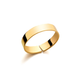 Minimal Ring poliert in Einheitsgröße - Gold