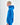 Oversize Hoodie mit Knopfdetail - Blau