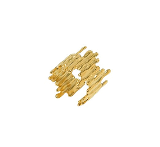 Ring verstellbar - 18K Gelbgold vergoldet