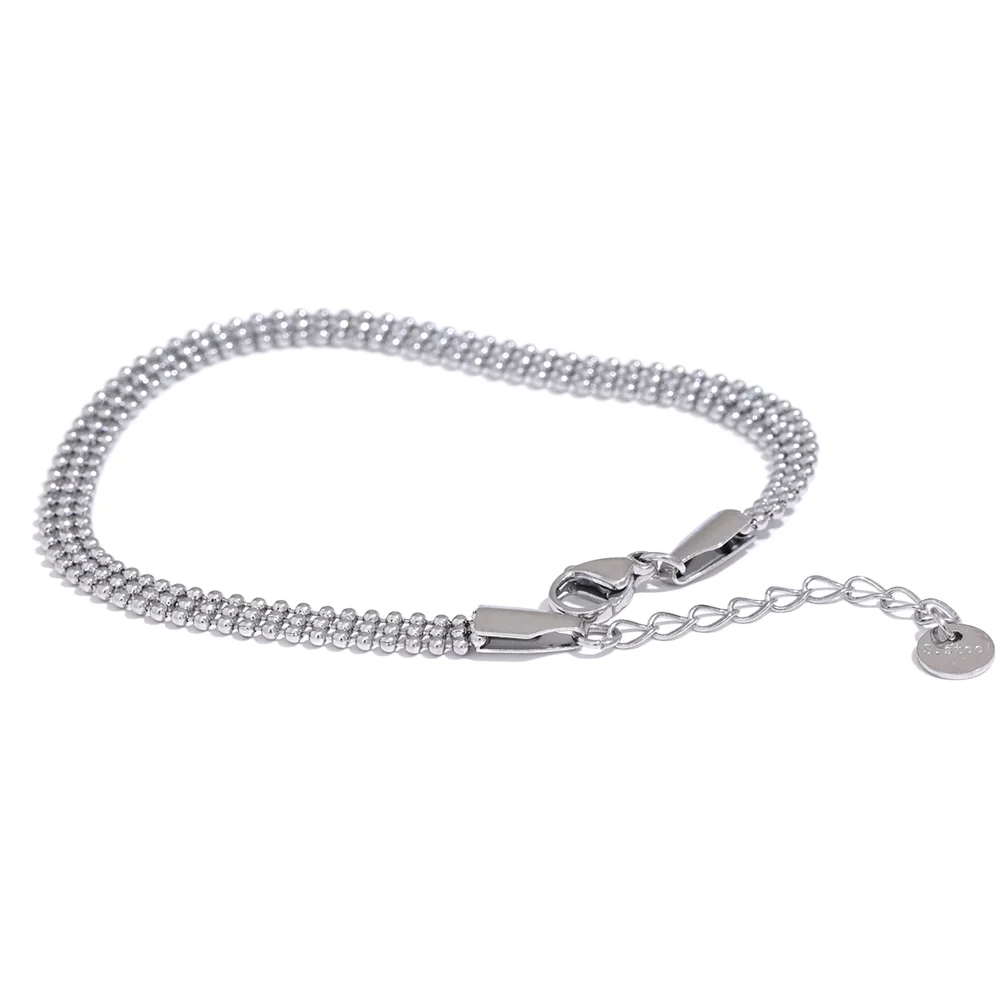 Kugel Armband  - Weißgold vergoldet