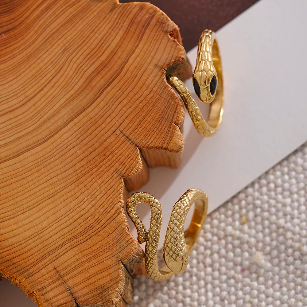 Snake Ring - Gelbgold vergoldet