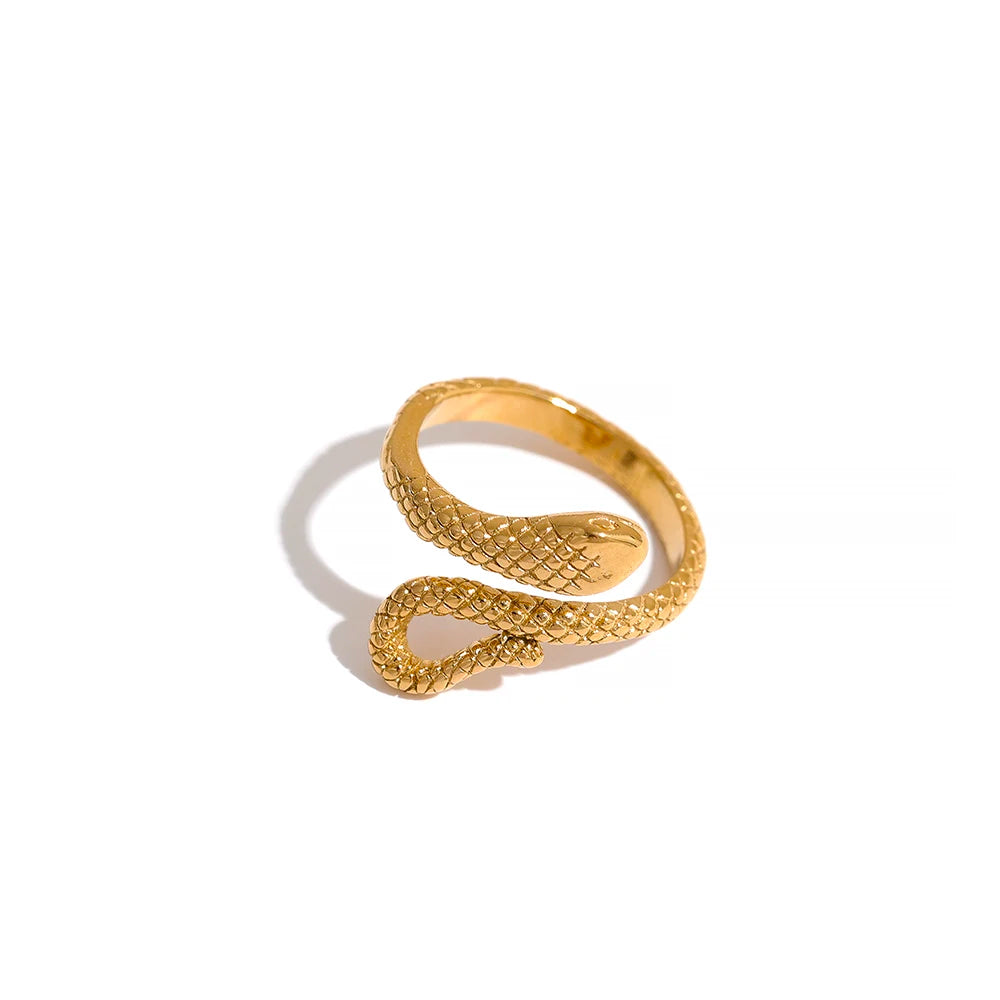 Snake Ring - Gelbgold vergoldet
