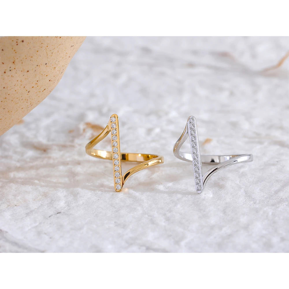 Space Ring - Gelbgold vergoldet