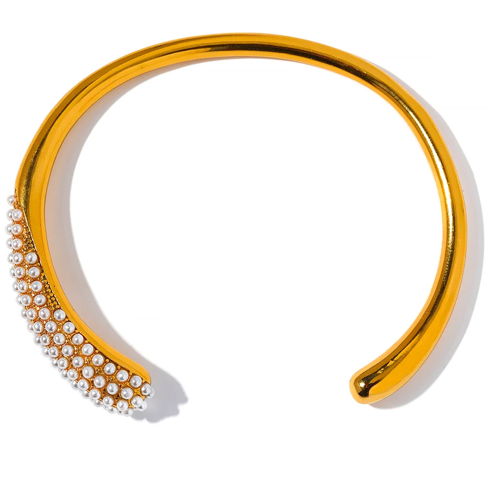 Perlen Armband - 18K Gelbgold vergoldet