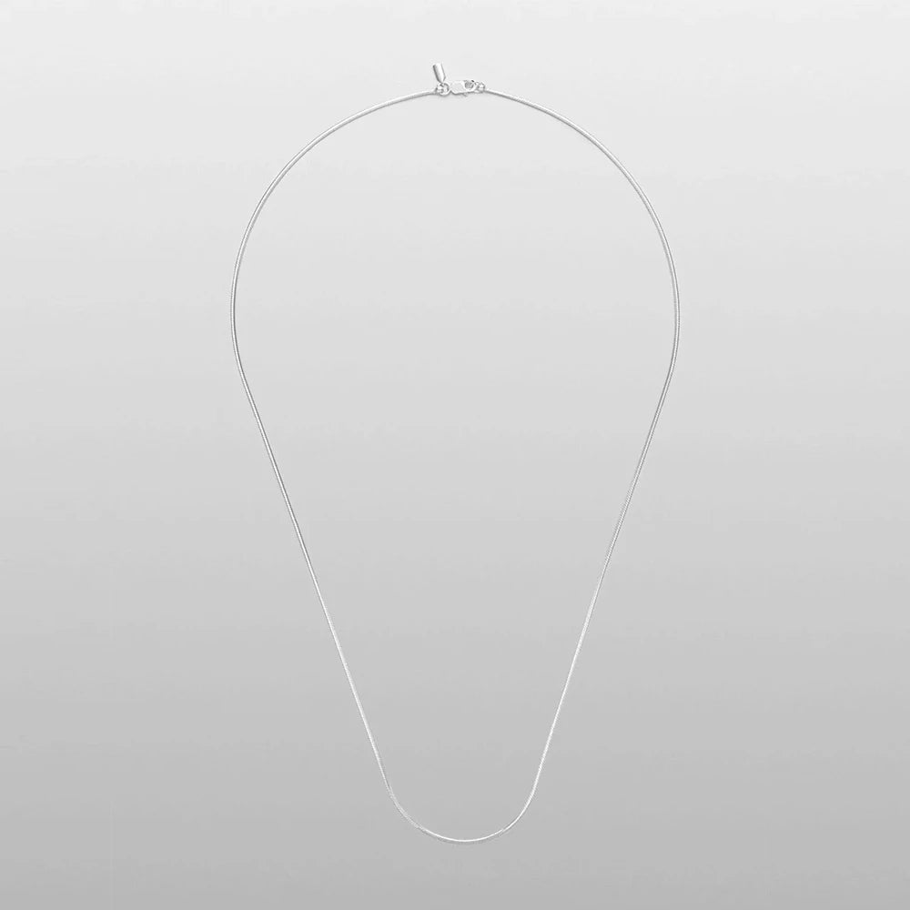 Minimalistisch achteckige Halskette - Silber