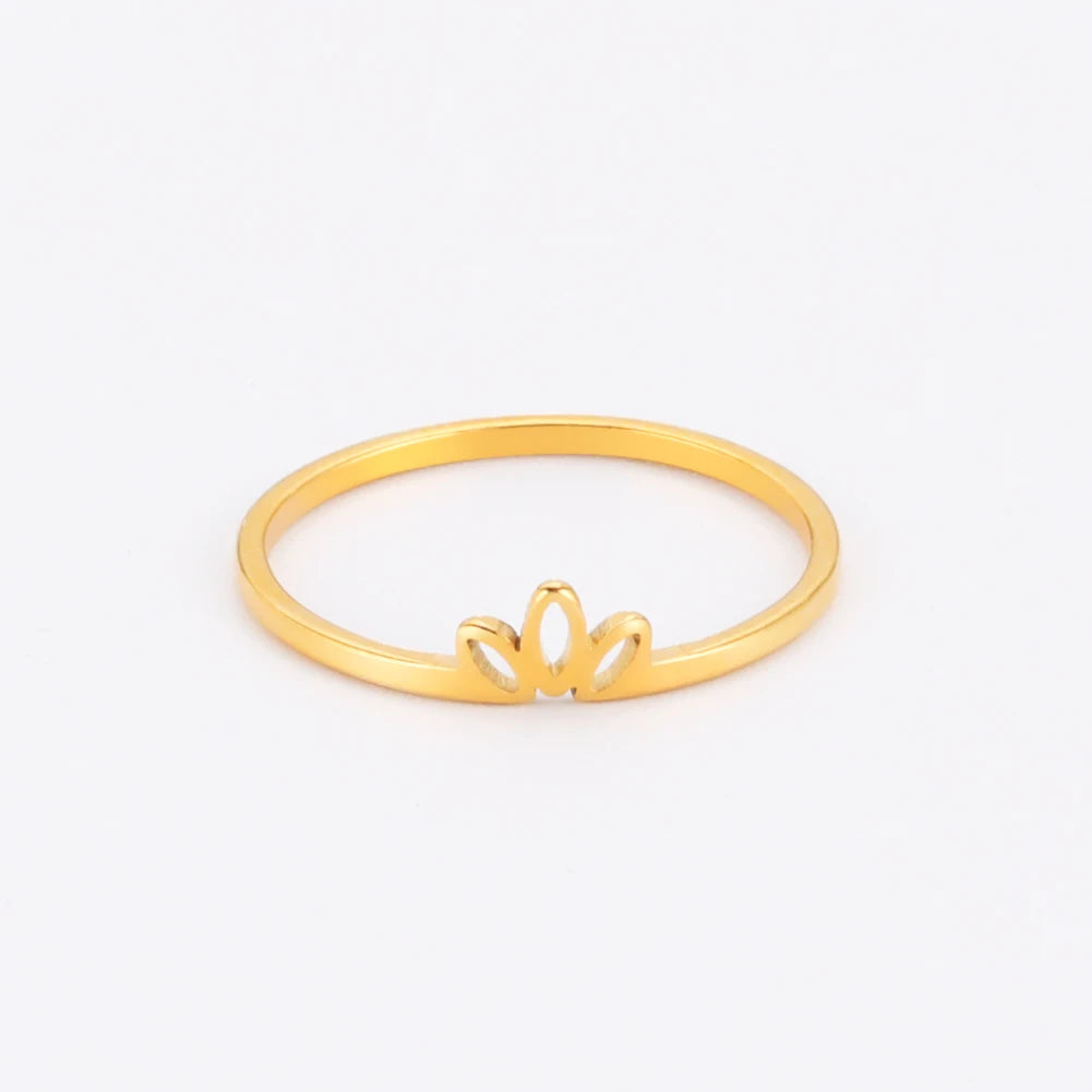 Lotus Ring - Gelbgold vergoldet