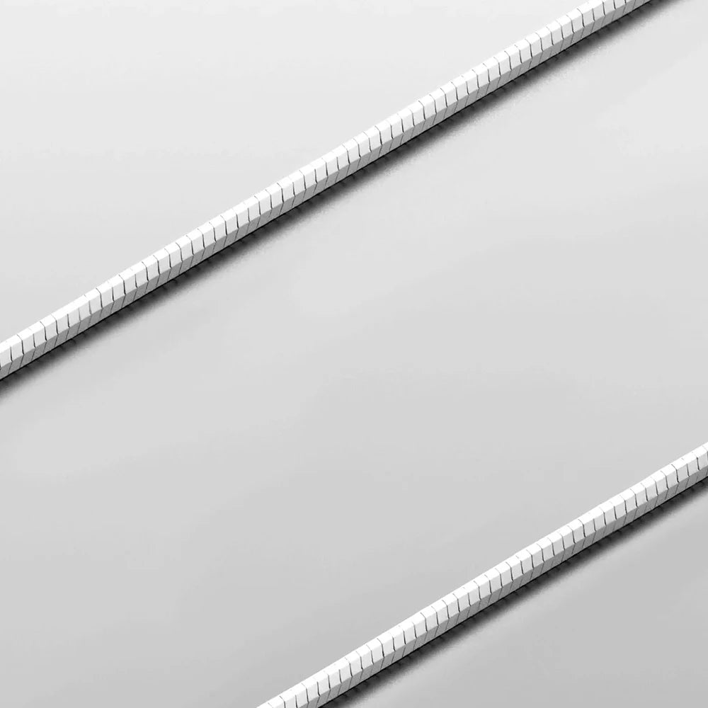 Minimalistisch achteckige Halskette - Silber