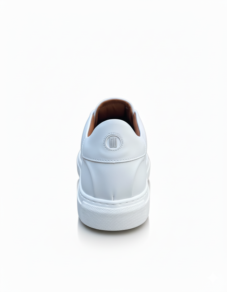 Sneaker in Weiss hinten