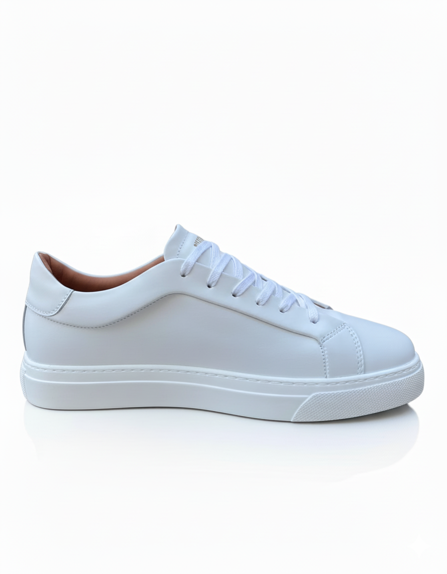 Sneaker in Weiss seitenansicht