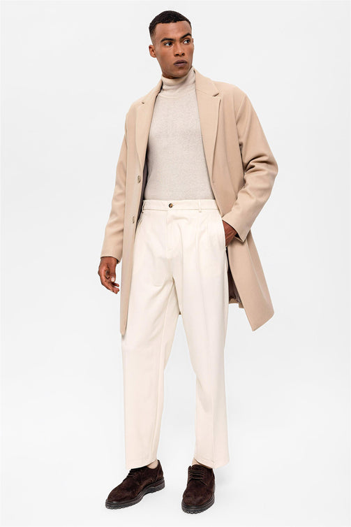 Antioch Mantel - Beige Herren