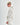Oversize Hoodie mit Knopfdetail - Weiß