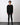Langarmshirt mit Tasche - Schwarz