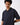 Oversize Cord T-Shirt mit Kragen - Dunkelblau