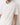 Oversize Cord T-Shirt mit Kragen - Weiß