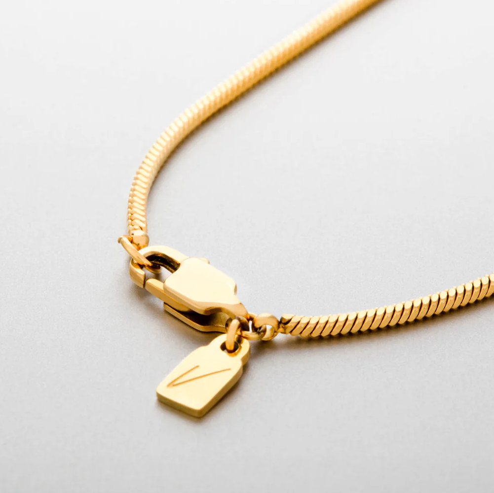 Schlüsselbein-Halskette - Gold