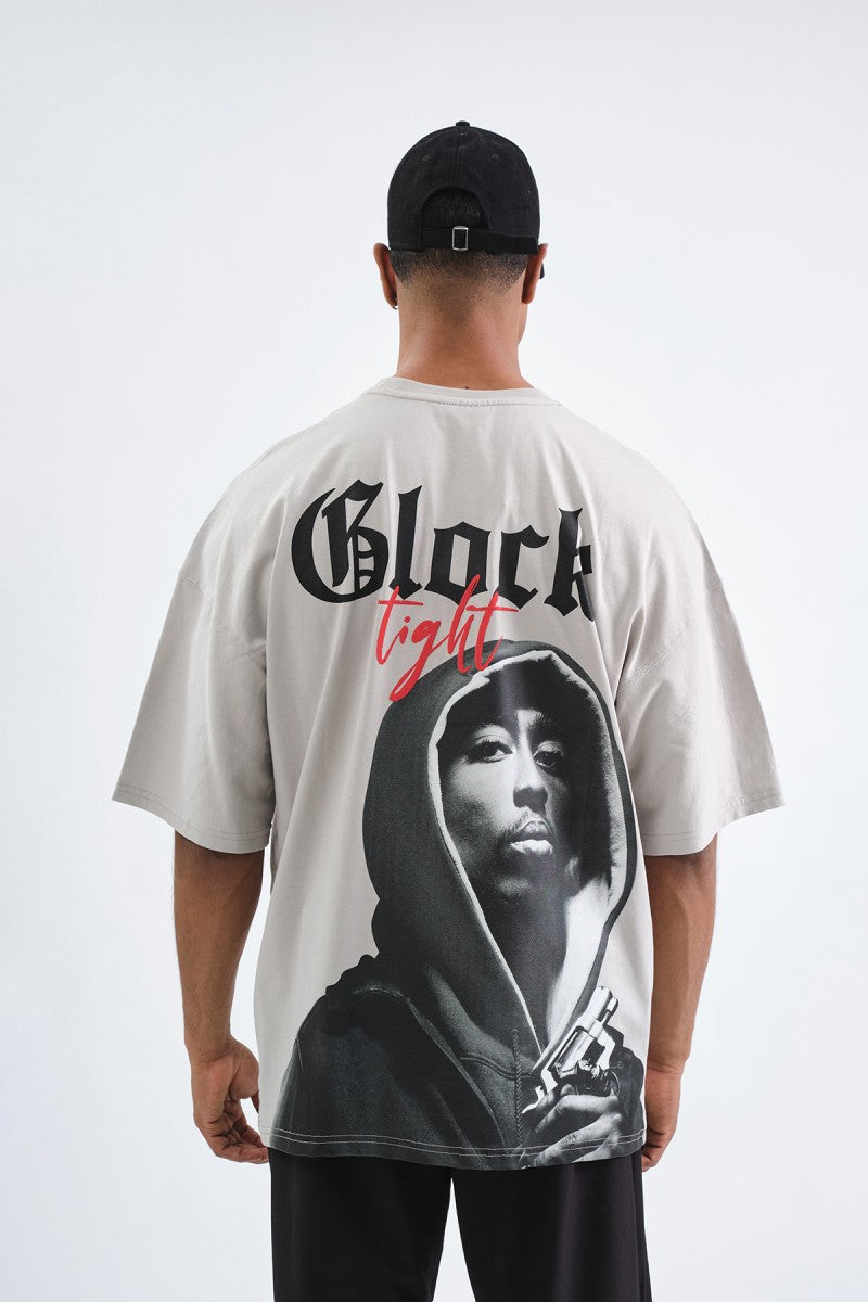 Oversize T-Shirt TUPAC - Beige