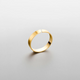Minimal Ring gebürstet in Einheitsgröße - Gold