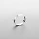 Minimal Ring gebürstet in Einheitsgröße - Silber